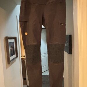 Fjallraven Brown Leggings with Gray Accents